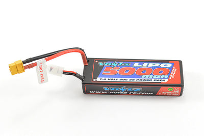 Voltz Batterie Lipo 5000mah 2S 7.4V 50C Hard Case