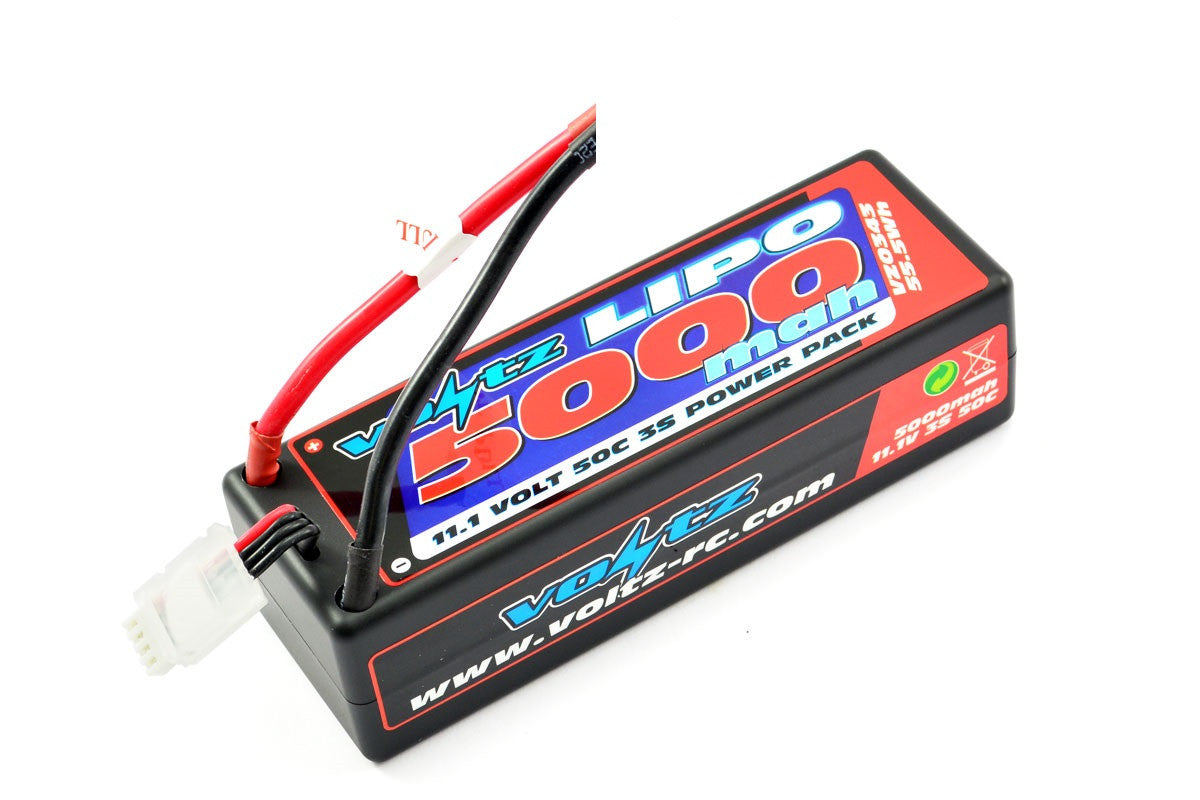 Voltz Batterie Lipo 5000mah 3S 11.1V 50C Hard Case EC5