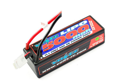 Voltz Batterie Lipo 5000mah 3S 11.1V 50C Hard Case EC5