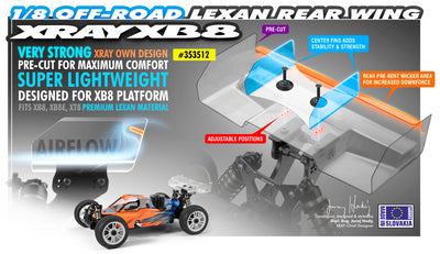 Xray Ailerons TT Lexan 1/8 353512