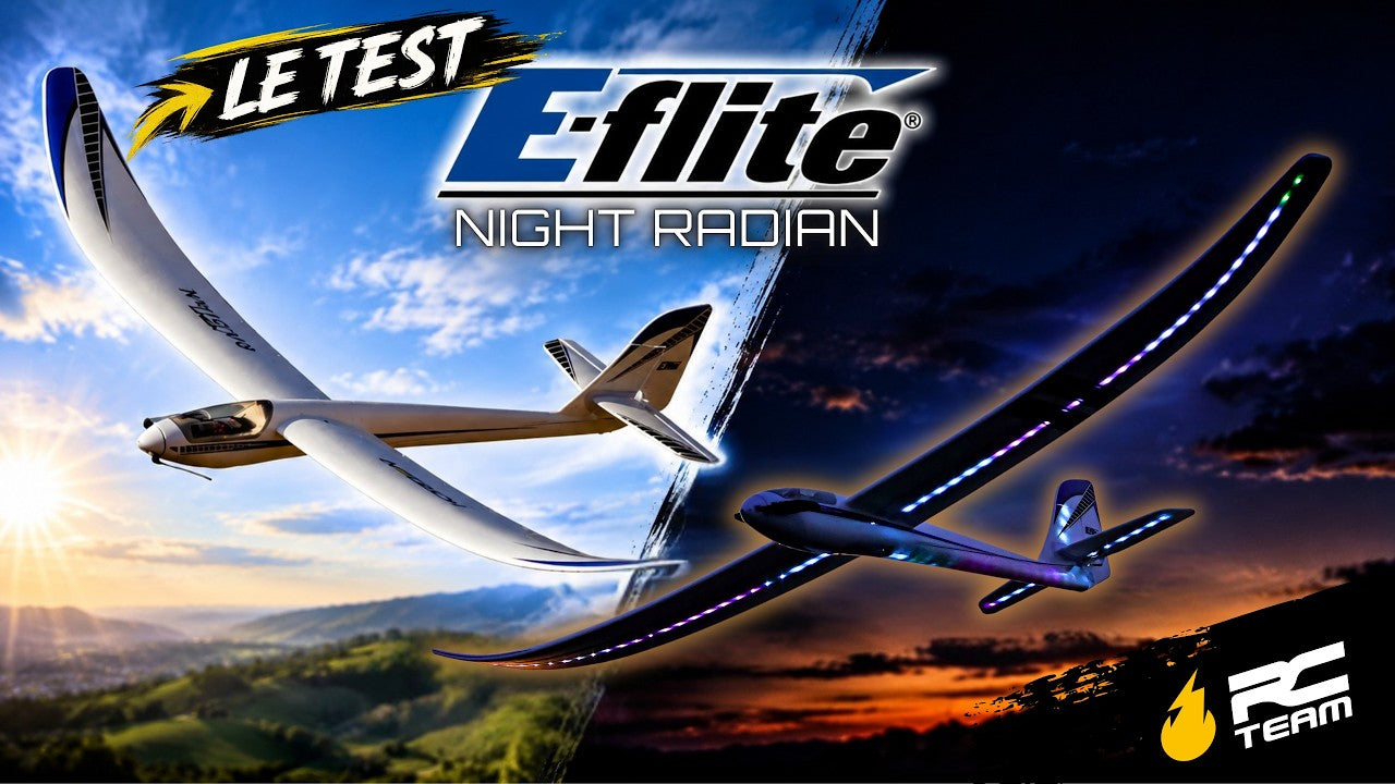 E-flite Night Radian : Le planeur RC idéal pour débuter et voler de nuit en 2026