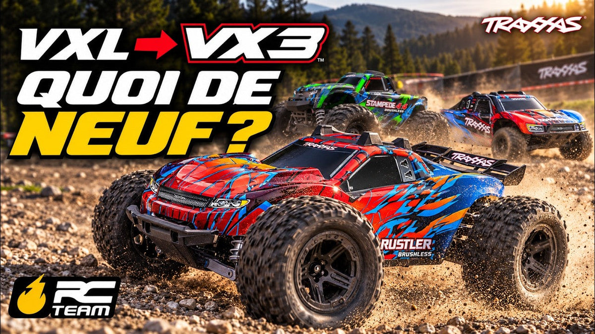Traxxas 4X4 VX3 : Tout ce qui change sur les Slash, Rustler et Stampede