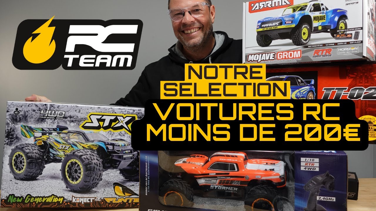 Top 3 des meilleures voitures RC à moins de 200 € pour bien débuter en 2026