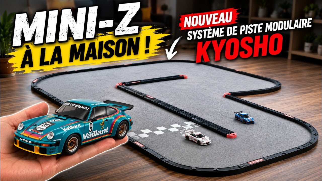 Circuit Moquette Kyosho Mini-Z : Le test de la nouvelle piste à la maison