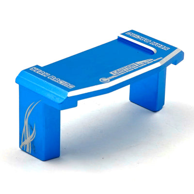 Yeah Racing Suporte do servo em alumínio azul Tamiya TT-02 TATT-057BU