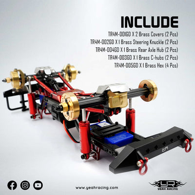 Yeah Racing Kit de Lest laiton TRX4-M TR4M-S01GD