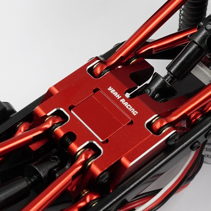 Yeah Racing Skid Plate alu rouge TRX4-M TR4M-019RD