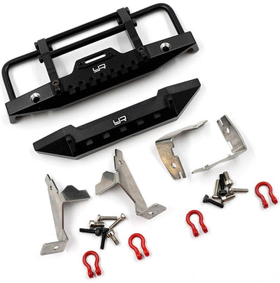 Yeah Racing Pare chocs Avant et Arrière Alu TRX4-M TR4M-022BK