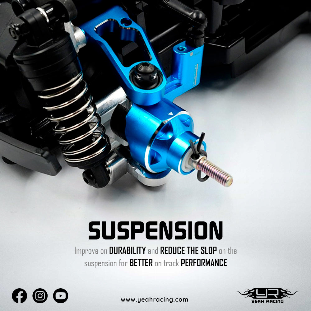 Yeah Racing Kit de conversão em alumínio Tamiya MB-01 TAMB-S01BU