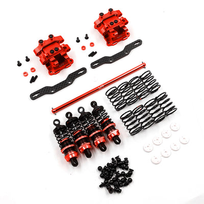 Yeah Racing Kit de conversión Performance «Amortiguador» Tamiya Rojo TT-02 TATT-S07RD