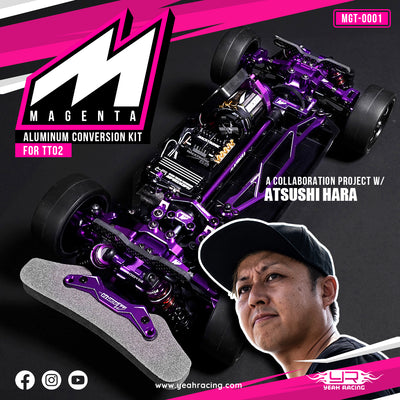 Yeah Racing Kit de conversion Violet Atushi Hara Tamiya TT-02 MGT-0001