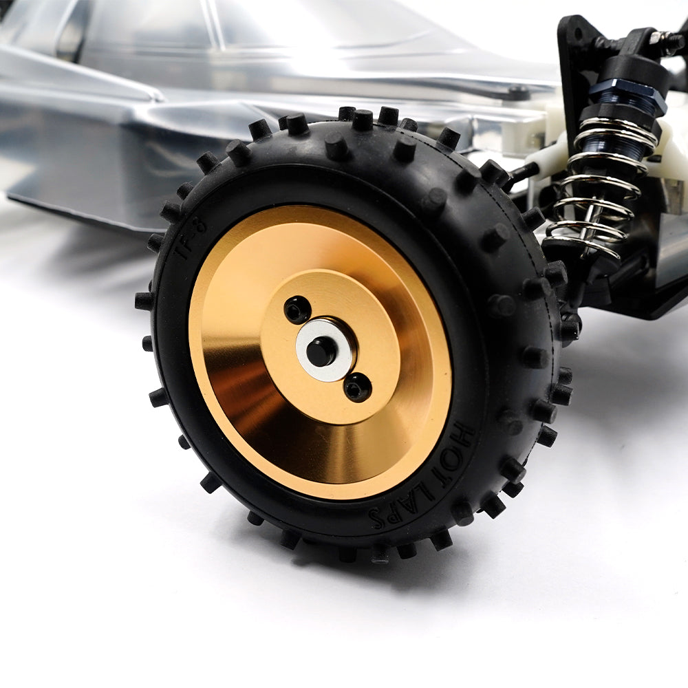 Yeah Racing WL-0117BU 1.9 Ruota Perline CNC F-RG Alluminio Con Mozzo Ruota (2) Blu - Foto 2