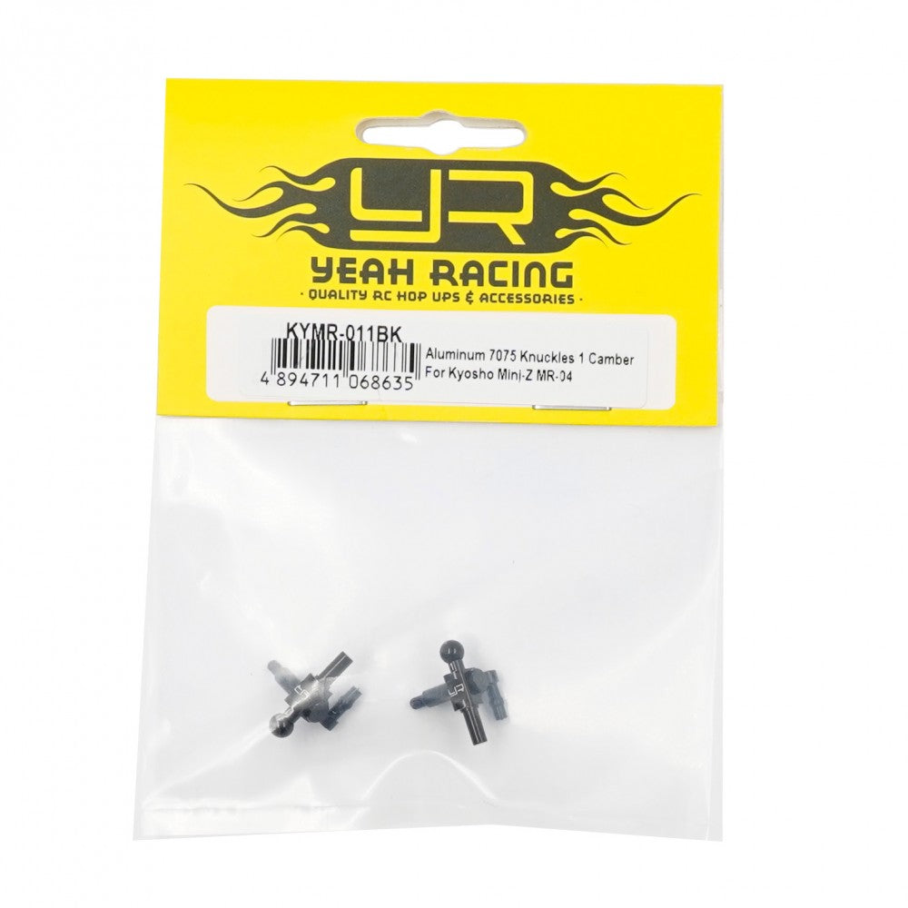 Yeah Racing Porta-foguetes em alumínio 1° (x2) Kyosho Mini-Z MR04 KYMR-011BK