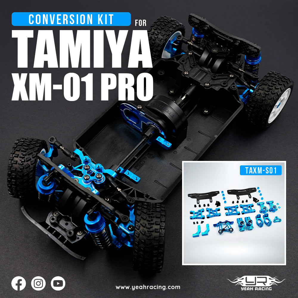 Yeah Racing Kit Conversion Essentiel Aluminium Tamiya XM-01 Pro TAXM-S01BU