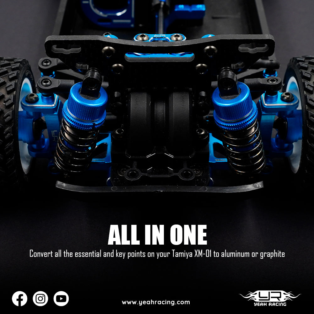 Yeah Racing Kit Conversion Essentiel Aluminium Tamiya XM-01 Pro TAXM-S01BU