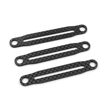Yeah Racing Renfort support de carrosserie carbone (3Pcs) TT-02 TATT-060BK