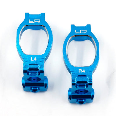 Yeah Racing Porte fusée Avant Alu Bleu (2Pcs) TT-02 SRX TATT-081BU