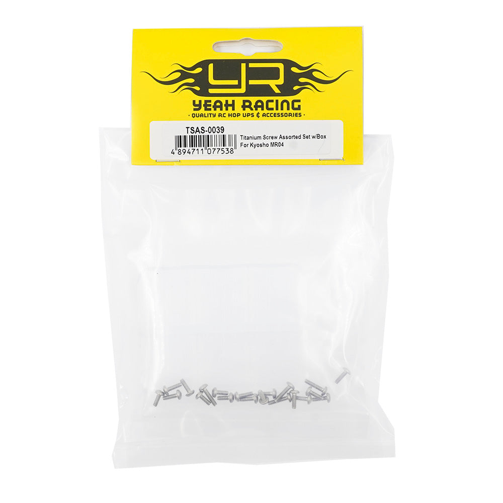 Yeah Racing Kit de parafusos de titânio Kyosho Mini-Z MR04 TSAS-0039