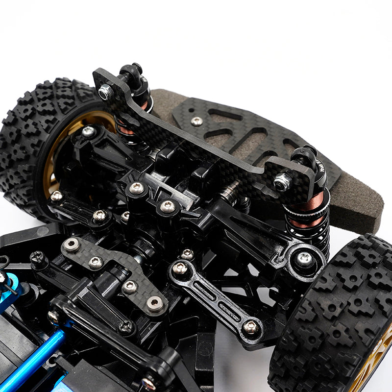 Yeah Racing Carbon schokdemperbevestiging voor en achter (2Pcs) TT-02 TATT-085BK