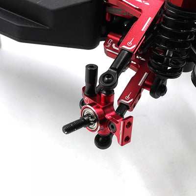 Yeah Racing Alu front spindle (x2) Fazer D2 KYFZ-021RD