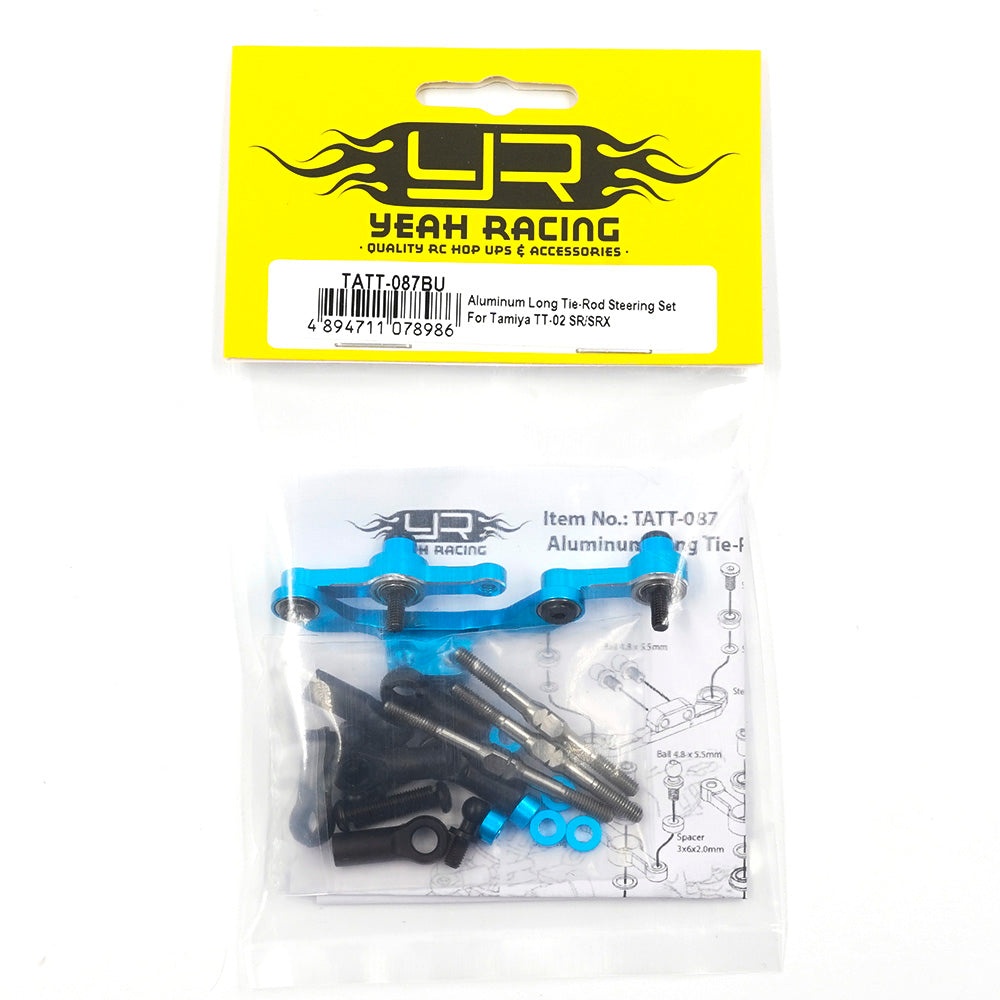 Yeah Racing Kit de transmisión de dirección de aluminio TT-02 SRX TATT-087BU