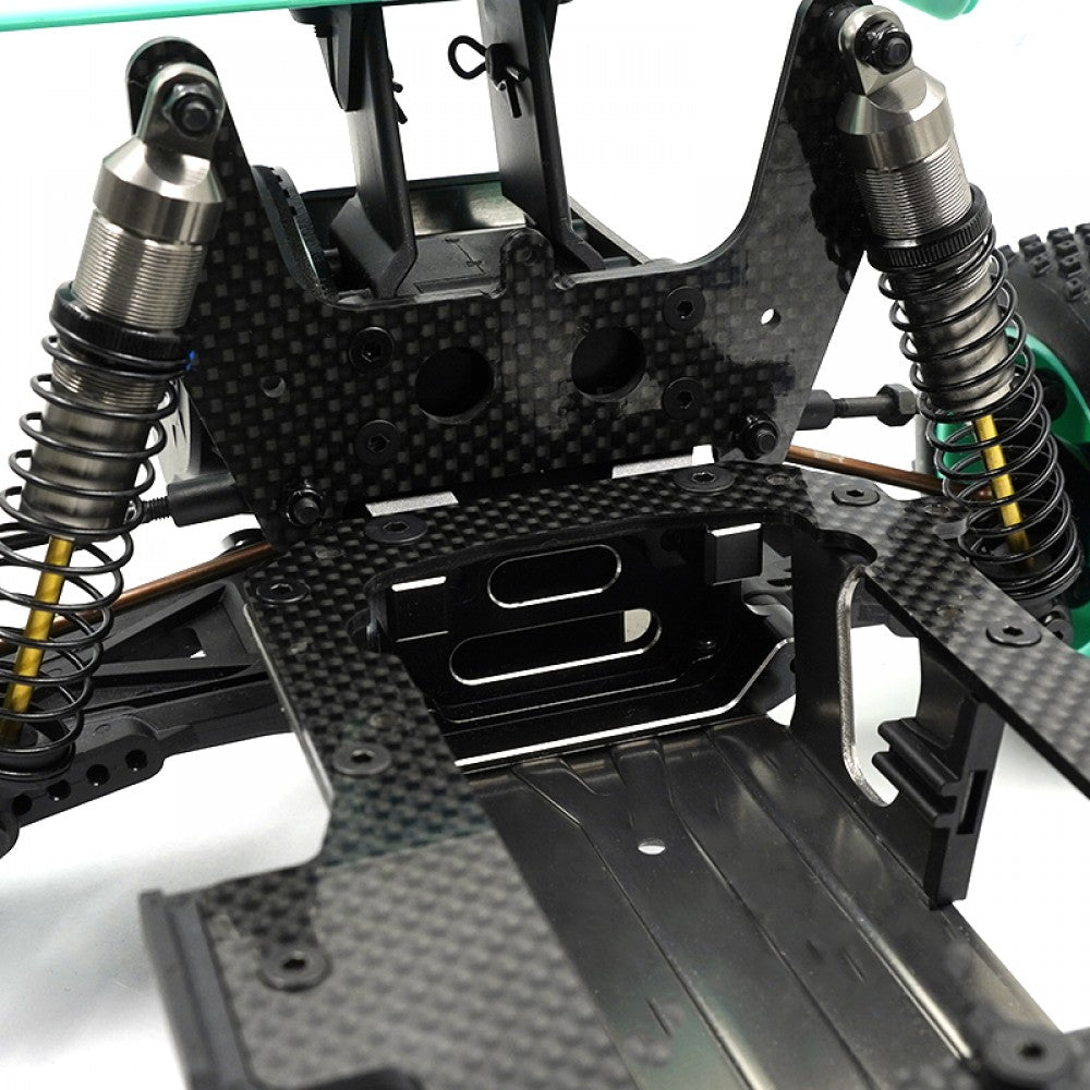 Yeah Racing Suporte Amortecedores e triângulos traseiros Alumínio Preto Ultima KYUT-008BK