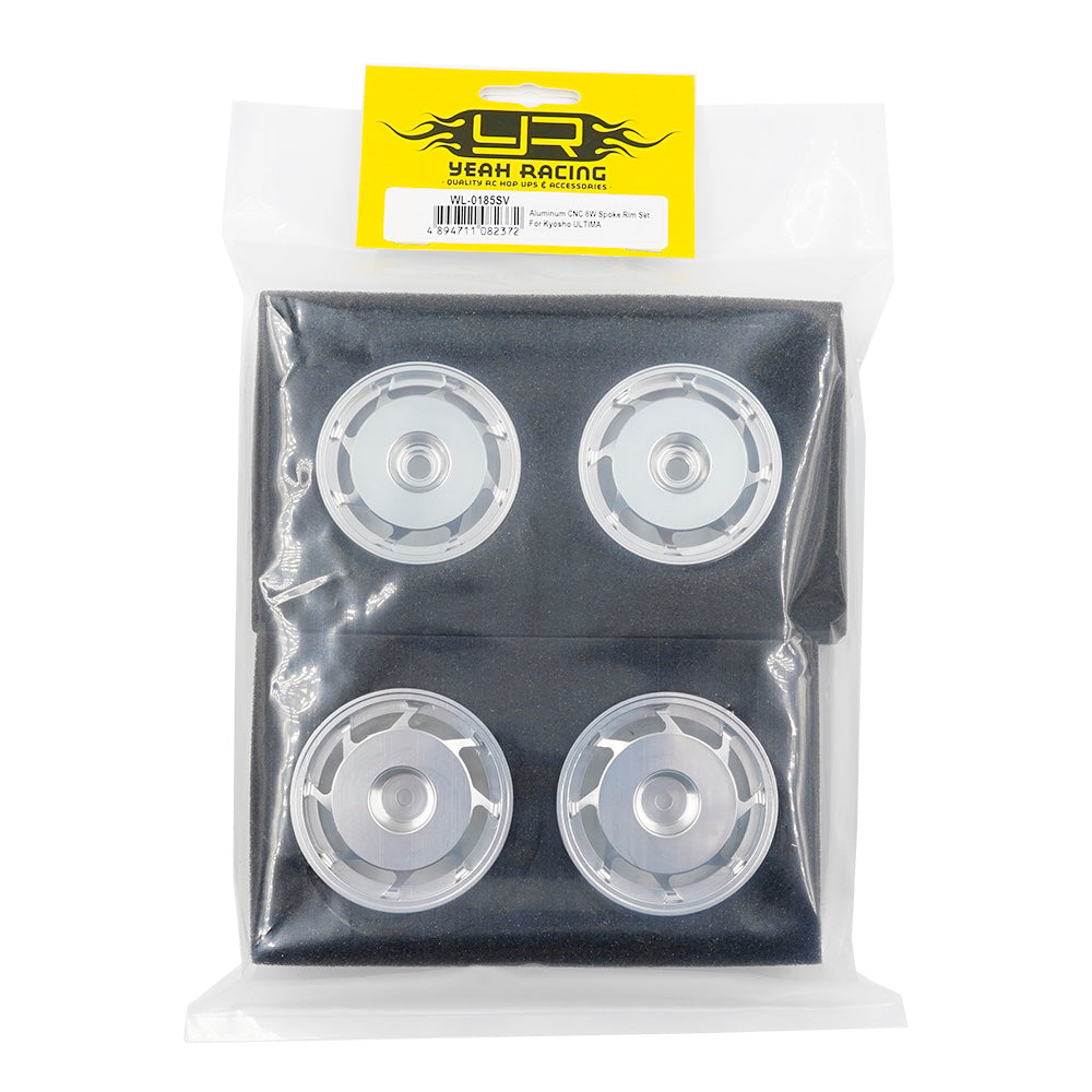 Yeah Racing Jantes de alumínio cinzentas Ultima (x4) WL-0185SV