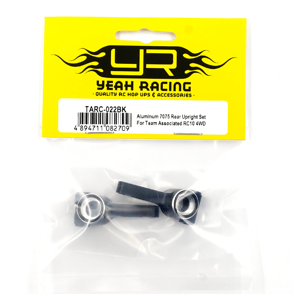 Yeah Racing Rear Wing Yeah Racing Aluminum Rear Spindle (2-Pack) RC10 4WD TARC-022BK