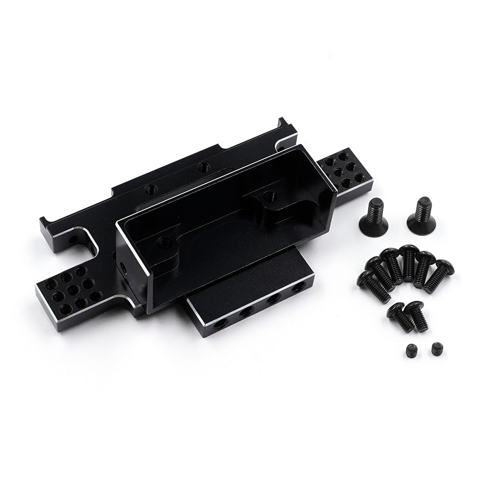 Yeah Racing Bulkhead  Heckteil aus schwarzem Aluminium RC10 TARC-029BK
