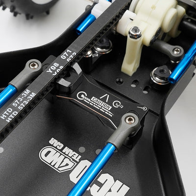 Yeah Racing Kit support servo et renforts de châssis en aluminium RC10 TARC-023BK