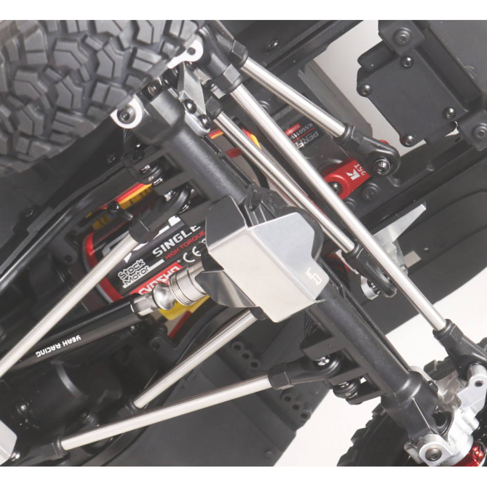 Yeah Racing Protezioni per ponti in acciaio inossidabile (3 pezzi) Kyosho KC10 KYKC-001SV