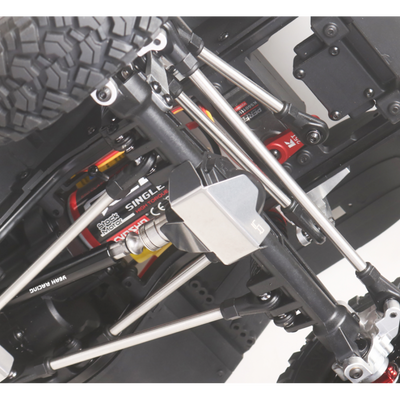 Yeah Racing Protectores de puentes de acero inoxidable (3 uds.) Kyosho KC10 KYKC-001SV