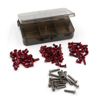 Yeah Racing Juego de tornillería de aluminio 7075 y titanio MST RMX 4.0 TSAS-0054