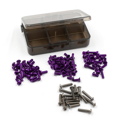Yeah Racing Juego de tornillería de aluminio 7075 y titanio MST RMX 4.0 TSAS-0054