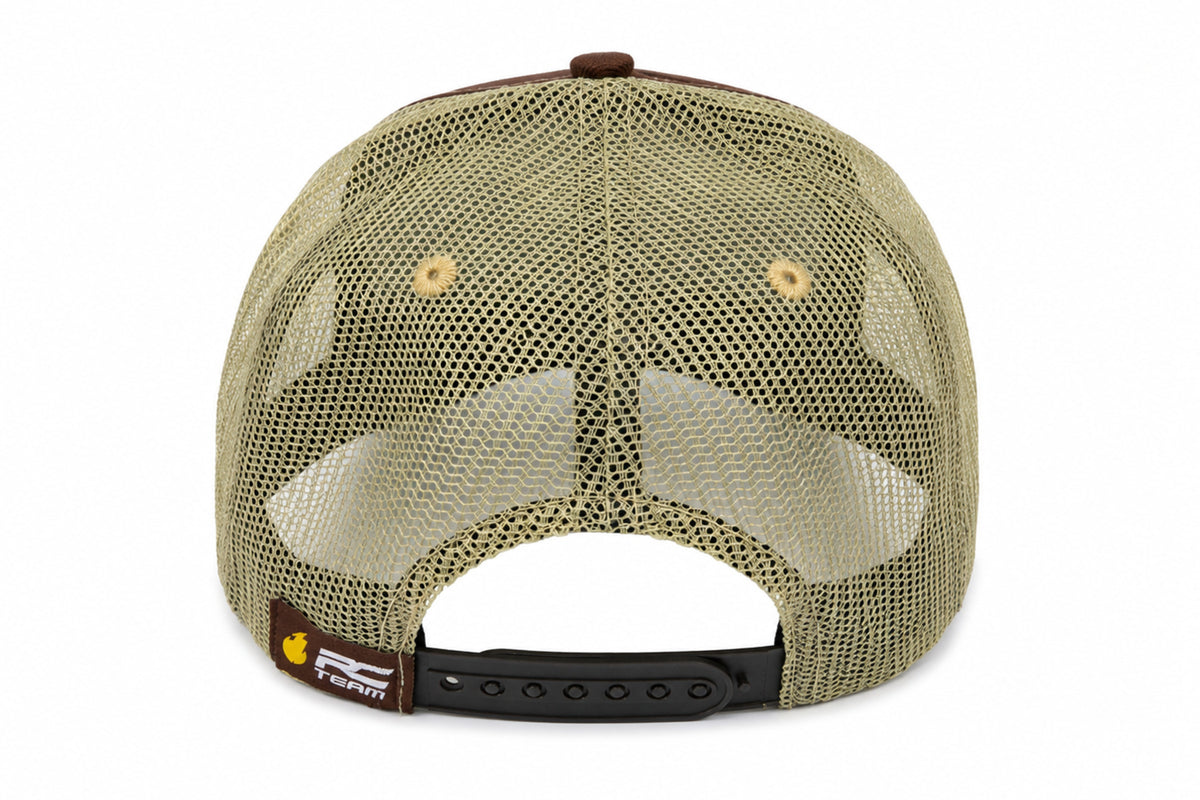 RC Team Gorra Trucker RC Team Explore Marrón y beige