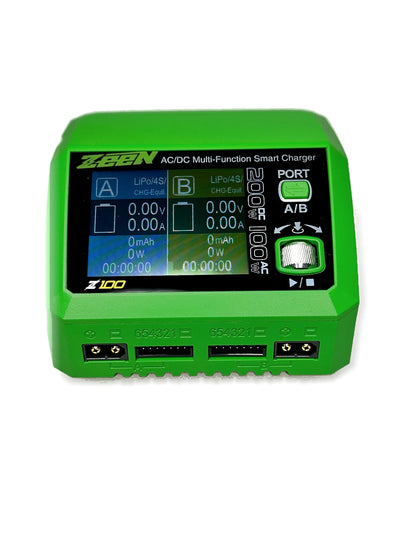 Zeen Carregador Z100 Duo 1-6S 100W AC/DC