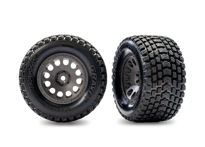 Traxxas Roue Gravix Arrière Montée Collée (x2) Mini Maxx/XRT 10775-GRAY