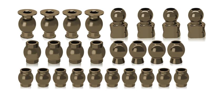 T-Work's Behandelde Kogelgewricht Set (26Pcs) Agama N1 TO-337-B