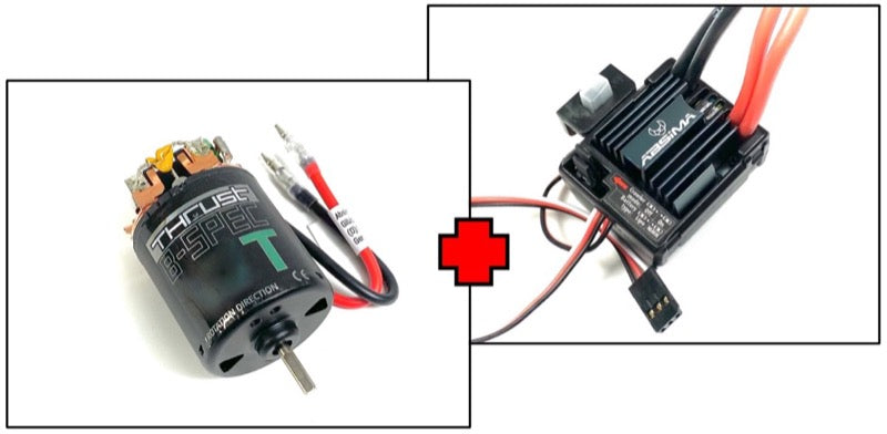 Absima Moottori Brushed Thrust B-Spec V2 14T + moottori ESC 80A 1/10 2100013V2