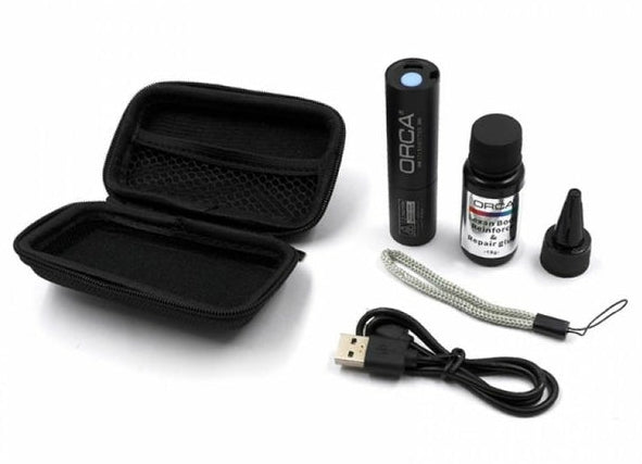 Orca UV-Karosseriekleber + UV-Lampe GU22LB15GSE