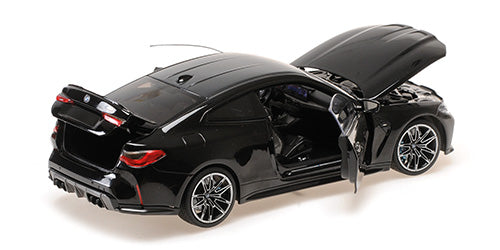 MiniChamps 2024 BMW M4 Metallic Black 1/18 Scale 110020141