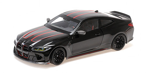 MiniChamps 2022 BMW M4 CSL Black 1/18 Scale 110023021