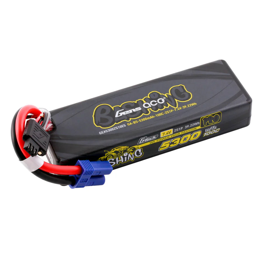 Gens Ace Accu lipo G-Tech 7.4v 5300mAh 100C EC5 Bashing Series GEA53002S10E5