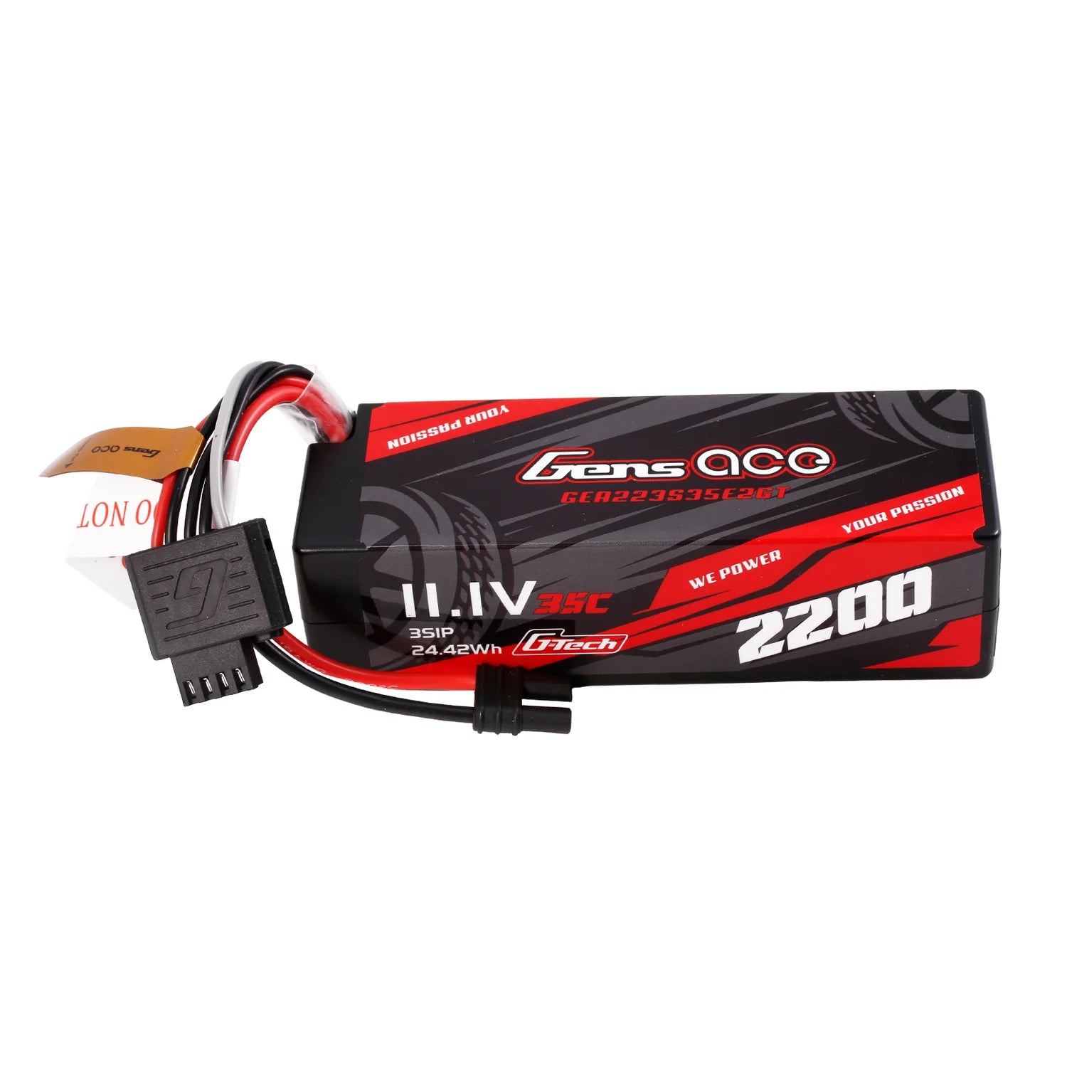 Gens Ace Accu lipo G-Tech 11.1v 2200mAh 35C EC2