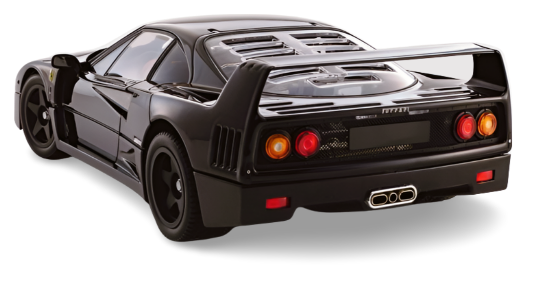 Kyosho Diecast Ferrari F40 Black 1987 1/18 KS08416BK Kyosho Diecast Ferrari F40 Black 1987 1/18 KS08416BK