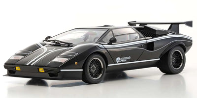 Kyosho Diecast Lamborghini Countach LP500R 1982 Black 1/18 KS08617BK