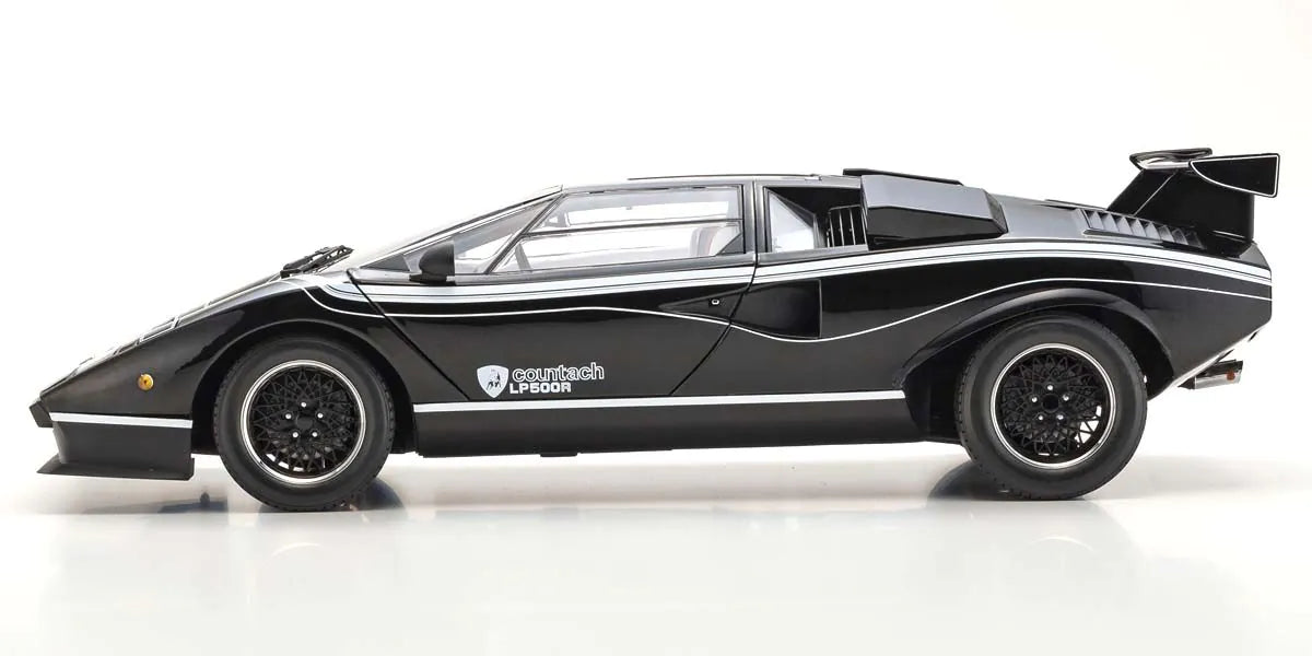 Kyosho Diecast Lamborghini Countach LP500R 1982 Black 1/18 KS08617BK