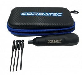 Corsatec Tournevis électrique + Embouts + Sacoche CT60040