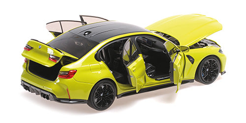 MiniChamps 2024 BMW M3 Yellow 1/18 110020222