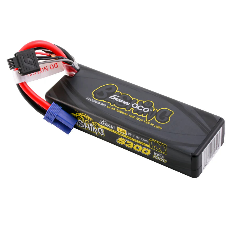 Gens Ace Accu lipo G-Tech 7.4v 5300mAh 100C EC5 Bashing Series GEA53002S10E5